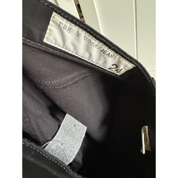 Rag & Bone Womens Jeans Sz 24 Black Plush Legging Style Pants W15030163 - Picture 9 of 11